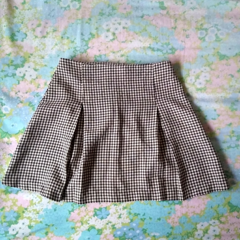 Vintage gingham tennis skirt